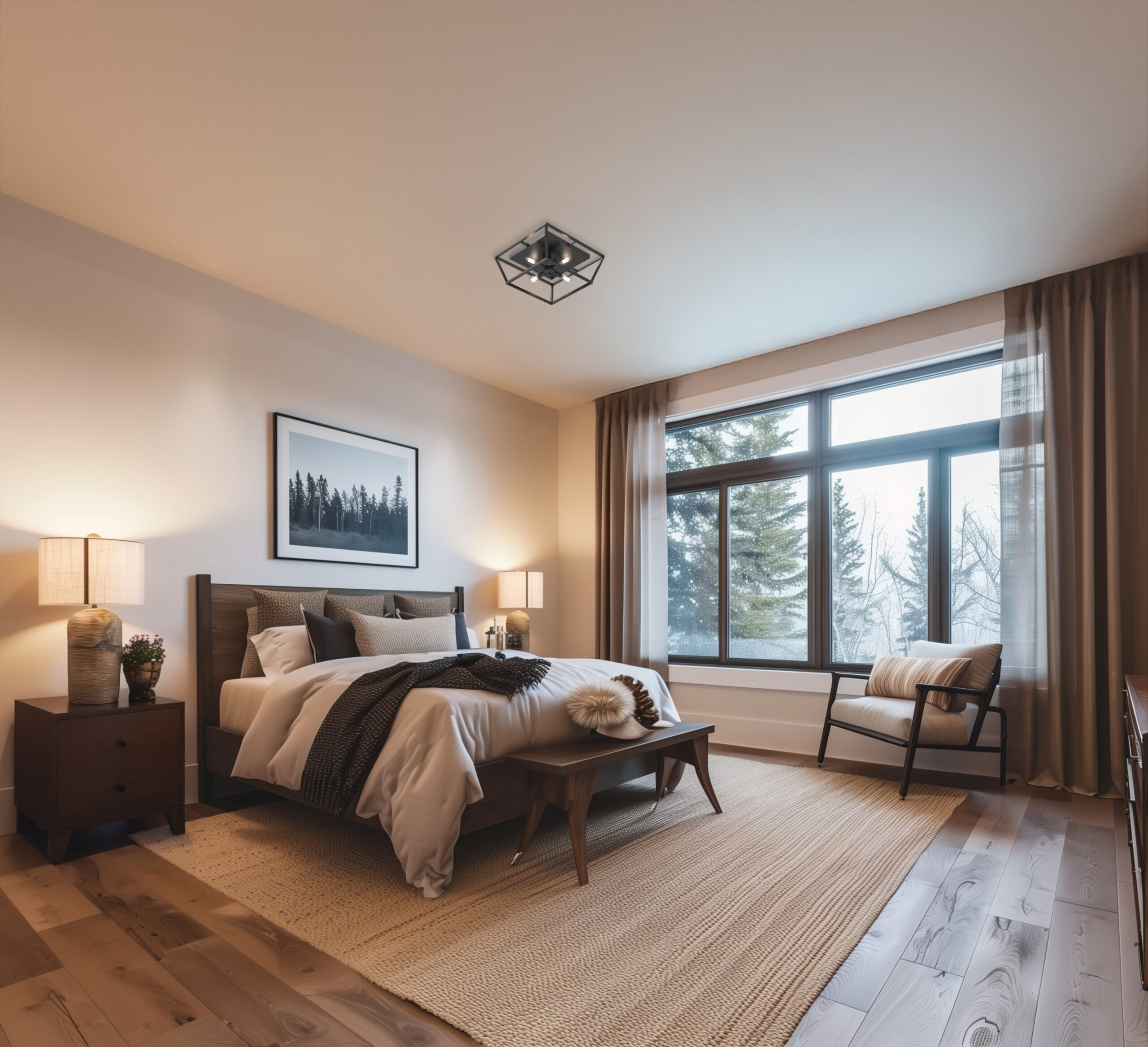 Cabot Trail 4 Light Flush Mount - Image 4