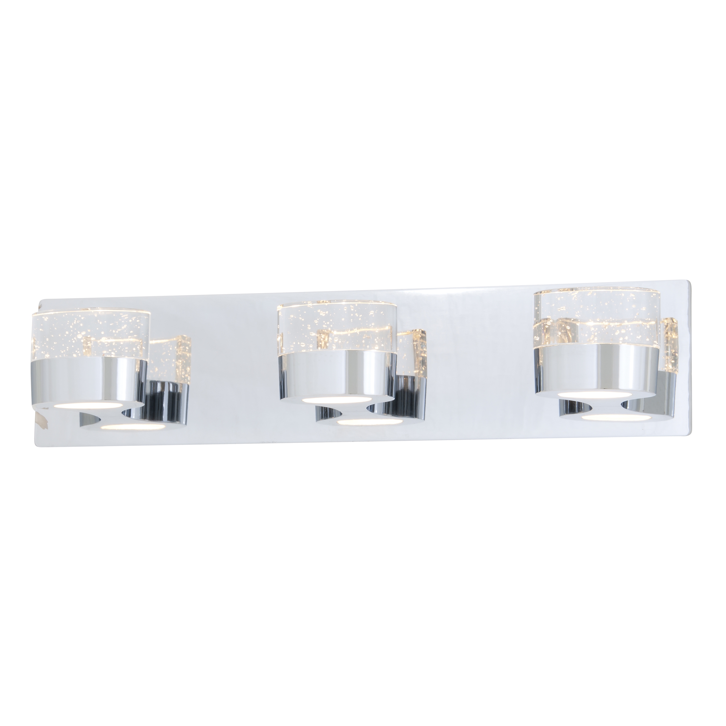 DVI Lighting DVP0522CH-OP Bathroom Vanity with Opal Glass Shades Chrome Finish 