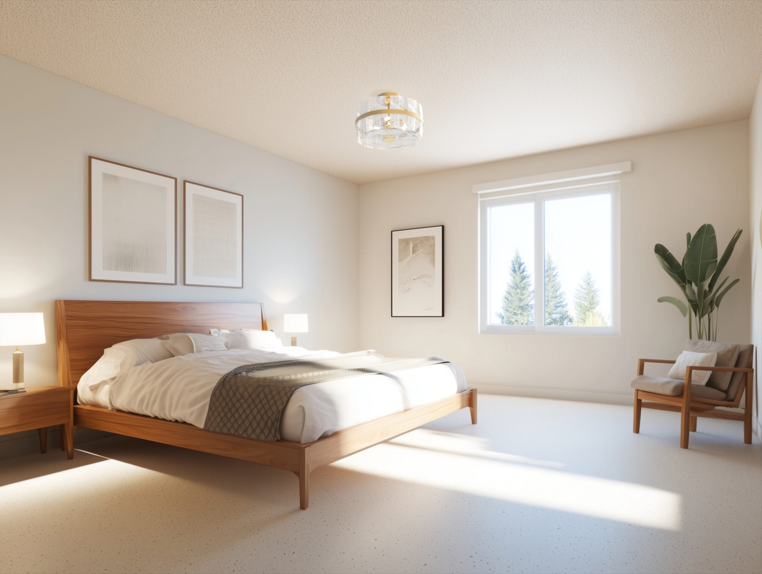 Luna 3 Light Semi-Flush Mount - Image 5