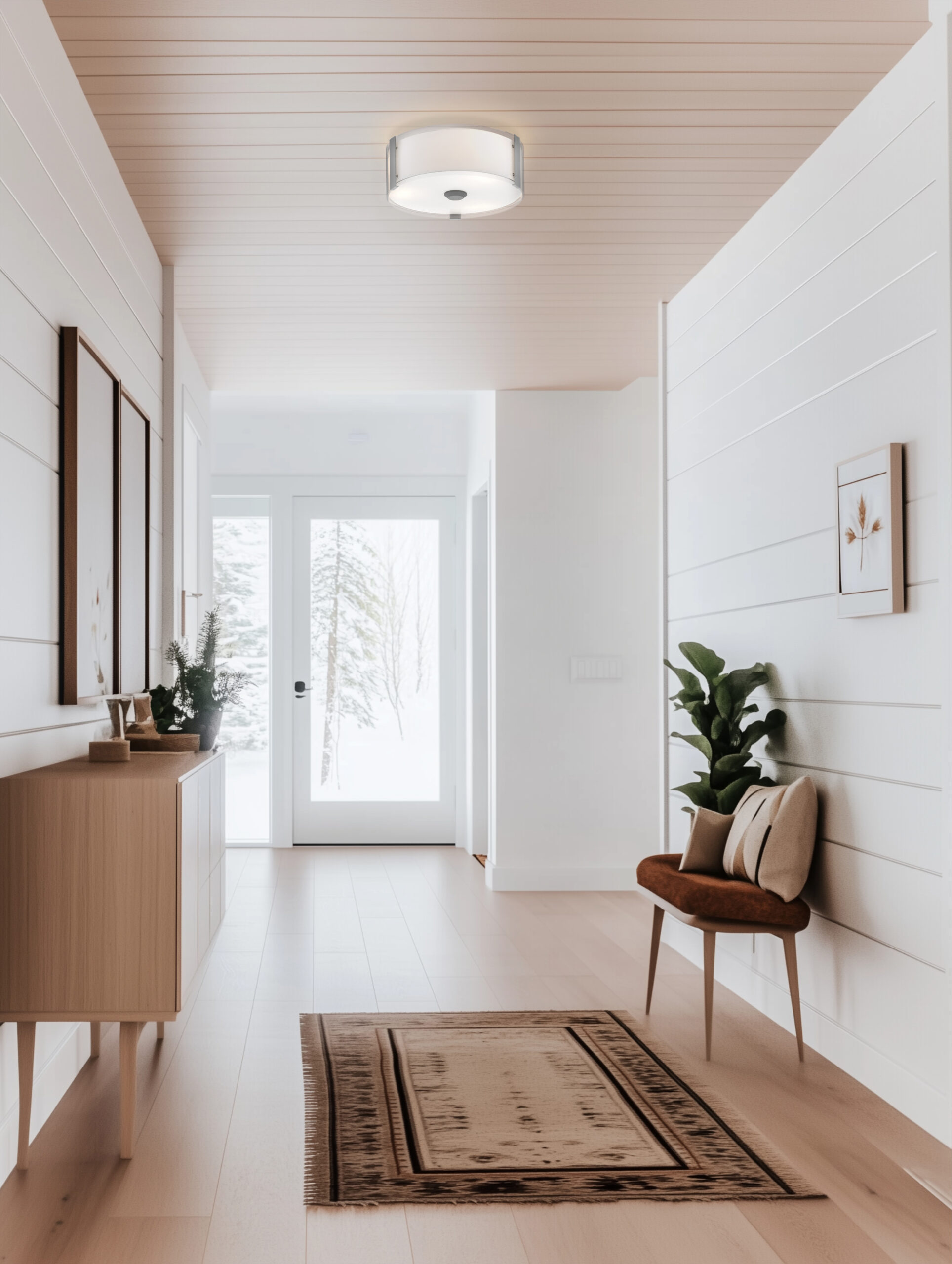 Zurich Small 3 Light Semi-Flush Mount - Image 4